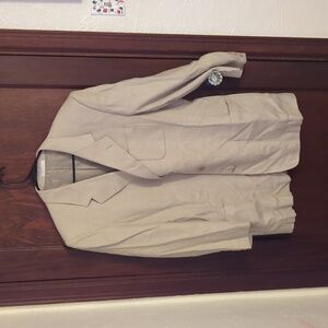 Tom Taylor Beige Linen Blend Blazer Size 44XL